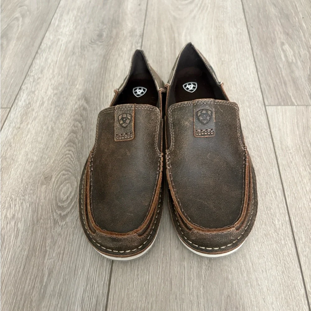 Ariat Men's Cruiser Rich Crown Casually Camo Shoes Slip-On Brown 41/8EE Wide - Picture 3 of 10